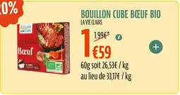La Vie Claire LA VIE CLAIRE Bouillon cube bœuf bio offre