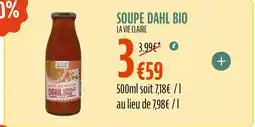 La Vie Claire LA VIE CLAIRE Soupe dahl bio offre