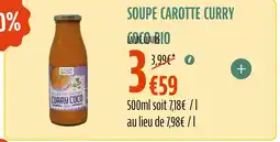 La Vie Claire LA VIE CLAIRE Soupe carotte curry coco bio offre