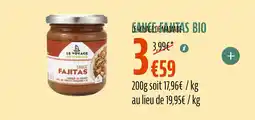 La Vie Claire LE VOYAGE DE MAMABE Sauce fajitas bio offre