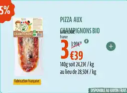 La Vie Claire LA VIE CLAIRE Pizza aux champignons bio offre