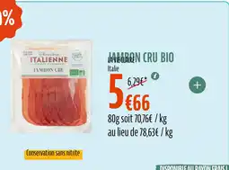 La Vie Claire LA VIE CLAIRE Jambon cru offre