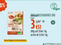 La Vie Claire LA VIE CLAIRE Tofu multigraines bio offre