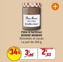 Coccinelle Supermarché Pâte à tartiner bonne maman offre
