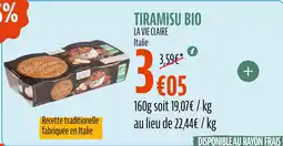 La Vie Claire LA VIE CLAIRE Tiramisu bio offre