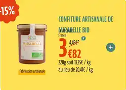 La Vie Claire LA VIE CLAIRE Confiture artisanale de mirabelle bio offre