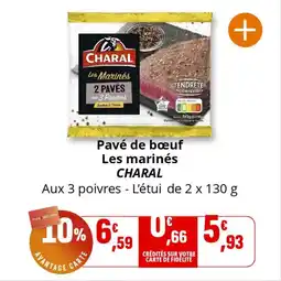 Coccinelle Supermarché Pavé de bœuf les marinés charal offre