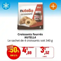 Coccinelle Supermarché Croissants fourrés nutella offre