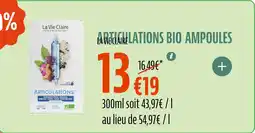 La Vie Claire LA VIE CLAIRE Articulations bio ampoules offre