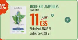 La Vie Claire LA VIE CLAIRE Ortie bio ampoules offre