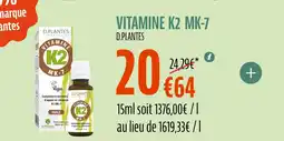 La Vie Claire D.PLANTES Vitamine k2 mk-7 offre