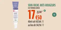 La Vie Claire EAU THERMALE JONZAC Soin riche anti-rougeurs offre