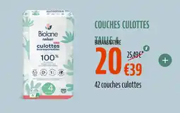 La Vie Claire BIOLANE NATURE Couches culottes taille 4 offre