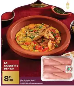 Carrefour Filet de poulet Halal offre