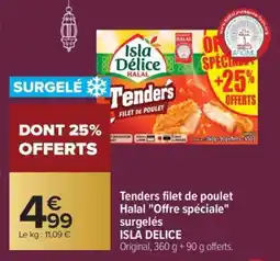 Carrefour Tenders filet de poulet Halal Offre spéciale surgelés offre