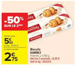 Carrefour Market Biscuits Kambly offre