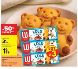 Carrefour Market Gâteaux fourrés Lulu l'Ourson offre