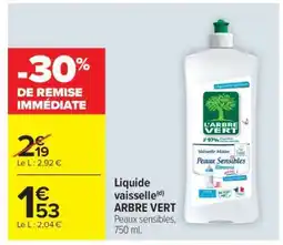 Carrefour Market Liquide vaisselle ARBRE VERT offre