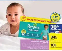 Carrefour Market Pampers Baby-Dry Maxi Economy Pack offre