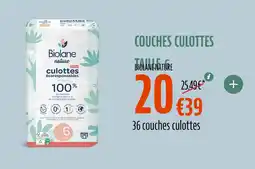 La Vie Claire BIOLANENATURE Couches culottes taille 6 offre
