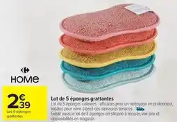 Carrefour Carrefour - lot de 5 éponges grattantes offre