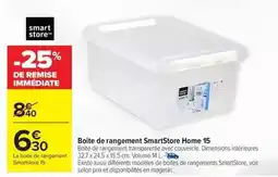 Carrefour Smartstore - boite de rangement home 15 offre