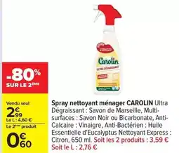 Carrefour Carolin - spray nettoyant ménager ultra offre