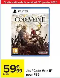 Carrefour Bandai - jeu code vein ii pour ps5 offre