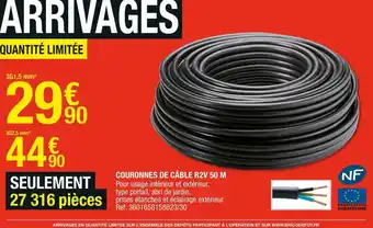 Brico Dépôt Couronnes de câble r2v 50 m offre