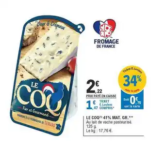 E.Leclerc Le Coq 41% Mat. Gr. offre