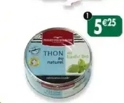 Maximo Thon listao au naturel et au basilic bio offre