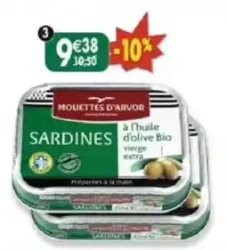 Maximo Lot de 2 boîtes de sardines à l'huile d'olive bio vierge extra offre