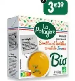 Maximo Velouté de carottes et lentilles corail offre