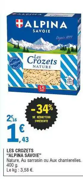 E.Leclerc Les Crozets offre