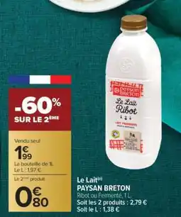 Carrefour Le Lait offre