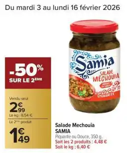 Carrefour Salade Mechouia 'Samia' offre