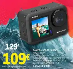 E.Leclerc CAMERA SPORT AGFA offre