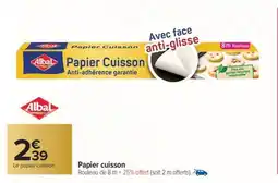 Carrefour Papier cuisson offre