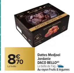 Carrefour Dattes Medjool offre