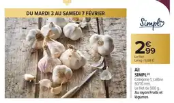 Carrefour Ail SIMPL' offre