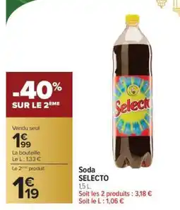 Carrefour Soda Selecto offre