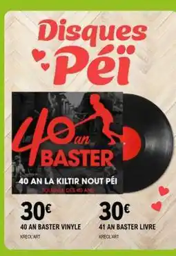 E.Leclerc 40 AN BASTER VINYLE offre