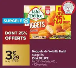 Carrefour Nuggets de Volaille Halal surgelés offre
