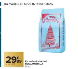 Carrefour ROYAL UMBRELLA offre
