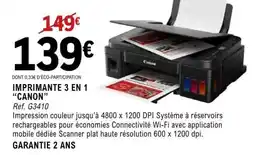 E.Leclerc IMPRIMANTE 3-EN-1 “CANON” offre