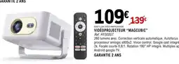 E.Leclerc VIDÉOPROJECTEUR “MAGCUBIC” offre