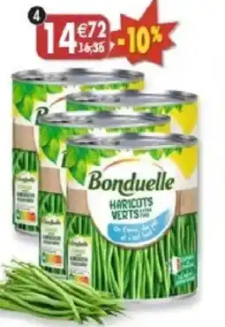Maximo Lot de 4 boîtes 4/4 de haricots verts extra-fins offre
