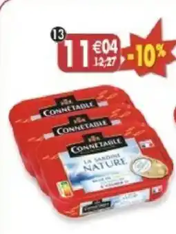 Maximo Lot de 3 boîtes de sardines nature offre