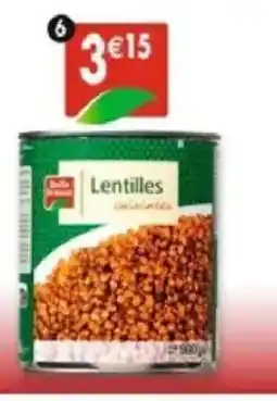 Maximo 4/4 lentilles cuisinées belle france offre