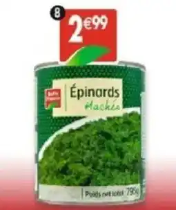 Maximo 4/4 epinards hachés belle france offre